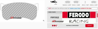 Závodní destičky TL66 Ferodo racing FRP3153TL66