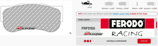 Závodní destičky DS3.12 Ferodo racing FRP3155GB