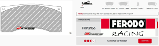 Závodní destičky DS3.12 Ferodo racing FRP3156GB