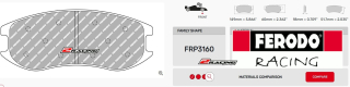 Závodní destičky DS3.12 Ferodo racing FRP3160GB