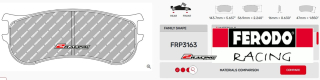 Závodní destičky TL66 Ferodo racing FRP3163TL66