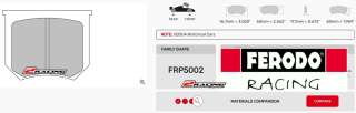 Závodní destičky DS3000 Ferodo racing FRP5002R