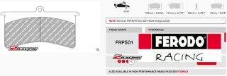 Závodní destičky DS1.11 Ferodo racing FRP501W