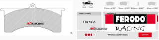 Závodní destičky DS3.12 Ferodo racing FRP503G