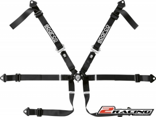Sparco 6 bodý bezpečnostní pás FIA závodní 2“ černý