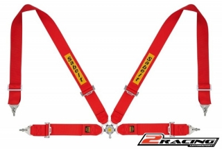 Sabelt 4 bodý bezpečnostní pás FIA závodní modrý,červený,černý