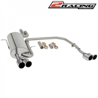 Zadní tlumič výfuku s koncovkami levá pravá strana BMW 3-serie (E46) Touring 325i 970404SA4L0503