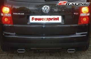 Zadní tlumič výfuku s koncovkami levá pravá strana VW Touran 2.0 TDI 972007SA6PSK01