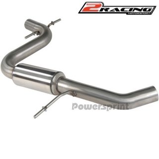 Přední tlumič výfuku z nerez oceli VW Golf 6 2.0 TSI GTI 982018