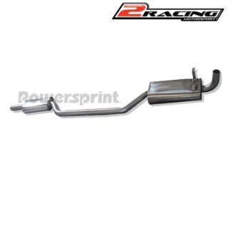 Přední a střední tlumič výfuku z nerez oceli vpravo Ford Capri MK II 991250