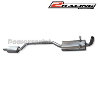 Přední a střední tlumič výfuku z nerez oceli vlevo Ford Capri MK II 991251