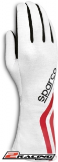 Sparco rukavice Land Classic bílá s FIA homologací