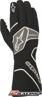 Rukavice Alpinestars Tech 1 Race v2 černá bílá s FIA homologací