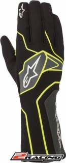 Kartingové rukavice Alpinestars Tech 1K v2 žlutá černá