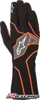 Kartingové rukavice Alpinestars Tech 1K v2 oranžová černá