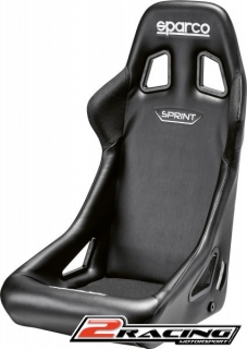 Závodní sedačka Sparco Sprint umělá kůže černá FIA homologace konstrukce trubka