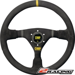 Semišový závodní volant OMP WRC tříramenný 350/70mm