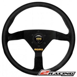 Semišový závodní volant Momo Model 78 tříramenný 330/37mm