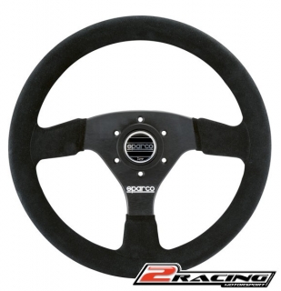 Semišový závodní volant Sparco R323 tříramenný 330/39mm
