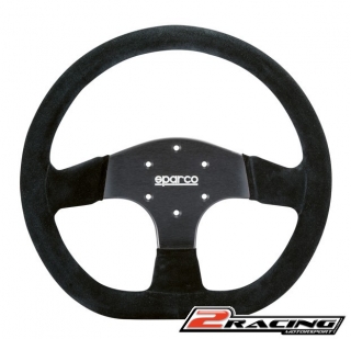Semišový závodní volant Sparco R353 tříramenný 330/36mm