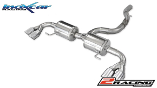 Zadní tlumič koncovkou výfuku 2x průměru 80 X-RACE P+L Inoxcar racing AUS1.02.XR80