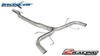 Zadní nerez výfuk koncovky Duplex bez tlumiče P+L Inoxcar racing ALGIU.Q4.01