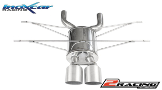 Zadní s tlumiče společně scentral koncovka 2 x průměru 114 Racing Inoxcar racing JAFT.01.114R