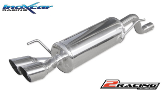 Zadní tlumič koncovkou výfuku 2 x průměru 80 Racing Inoxcar racing ALMI.02.RA