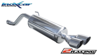 Zadní tlumič koncovkou výfuku 2 x průměru 80 Racing Inoxcar racing ALMI.01.RA