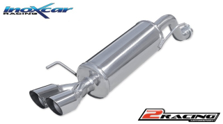 Zadní tlumič koncovkou výfuku 2 x průměru 80 Racing Inoxcar racing ALMI.04.RA