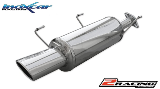 Zadní tlumič s oválnou koncovkou výfuku 120x80 mm Inoxcar racing NIJU.01.120