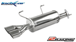 Zadní tlumič koncovkou výfuku 2 x průměru 80 Racing - it is necessary to modify originale spoiler bumper Inoxcar racing NIJU.01.RA