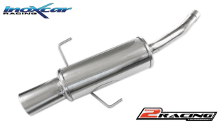 Zadní výfuk z nerezové oceli s koncovkou Oválná 120x80 mm Inoxcar racing ALGT.02.120