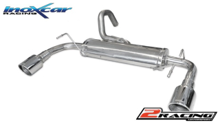 Zadní tlumič koncovkou výfuku L+R průměru100 X-RACE Inoxcar racing FICQ.03.XR10