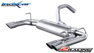 Zadní tlumič koncovkou výfuku 2 x průměru 60 L+R Inoxcar racing FICQ.14.D60