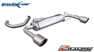Zadní tlumič s koncovkou průměr 102 Racing P+L - průměru 60 - to be installed as a kit společně sart. TC595.60 Inoxcar racing FI595.60