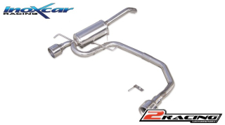 Stainless steel DUPLEX Zadní exhaust společně stail pipe průměru 102 - assembly only for the model od 2001 on 2004; Inoxcar racing TWAL.04.102