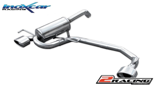 Stainless steel DUPLEX Zadní exhaust společně stail pipe Oválná 120x80 mm assembly only for the model od 2001 on 2004; Inoxcar racing TWAL.03.120