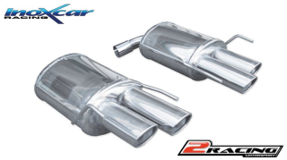 Zadní tlumič koncovkou výfuku 2x Oválná 90x70 mm P+L Inoxcar racing ALBR.01.90