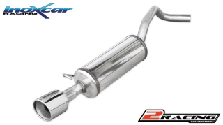 Zadní tlumič s koncovkou o průměru 90 X-RACE Inoxcar racing AUA1.03.XR90