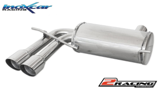 Stainless steel Zadní exhaust společně skoncovka 2 x průměru 80 Racing Inoxcar racing OVAU.14.RA