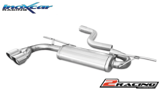 Zadní tlumič koncovkou výfuku 2 x průměru 80 Racing Inoxcar racing OVAU.25.RA