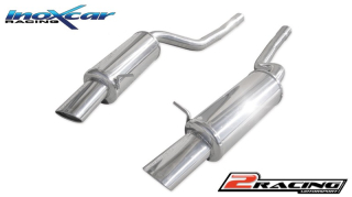 Zadní výfuk z nerezové oceli s koncovkou Oválná 120x80 mm L+R Inoxcar racing AUA6.01.120