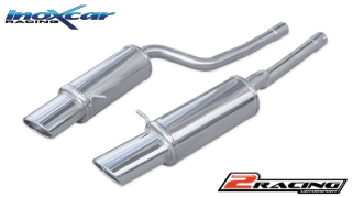 Zadní výfuk z nerezové oceli s koncovkou Oválná 150x105 mm P+L Inoxcar racing AUA6.01.150