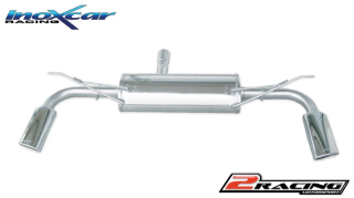Zadní výfuk z nerezové oceli s koncovkou Oválná 120x80 OBLIQUE L+R Inoxcar racing OVQ7.01.SB