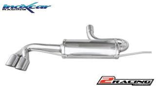 Stainless steel Zadní exhaustspolečně stail pipe 2 x průměru 80 Racing Inoxcar racing AUTT.03.RA