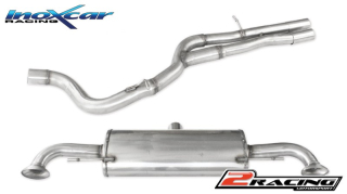 Stainless steel Zadní exhaustspolečně stail pipe LEFT+RIGHT Inoxcar racing AUTT.05