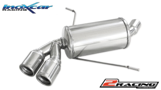 Zadní tlumič koncovkou výfuku 2 x průměru 80 Inoxcar racing BME87.02.80