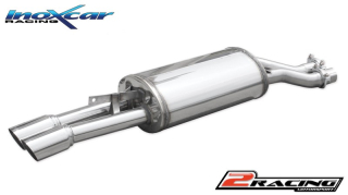 Zadní tlumič koncovkou výfuku 2 x průměru 70 Racing Inoxcar racing OVBM.E30.D70