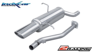 Zadní výfuk z nerezové oceli s koncovkou Oválná 120x80 mm Inoxcar racing BME36.03.120